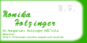 monika holzinger business card